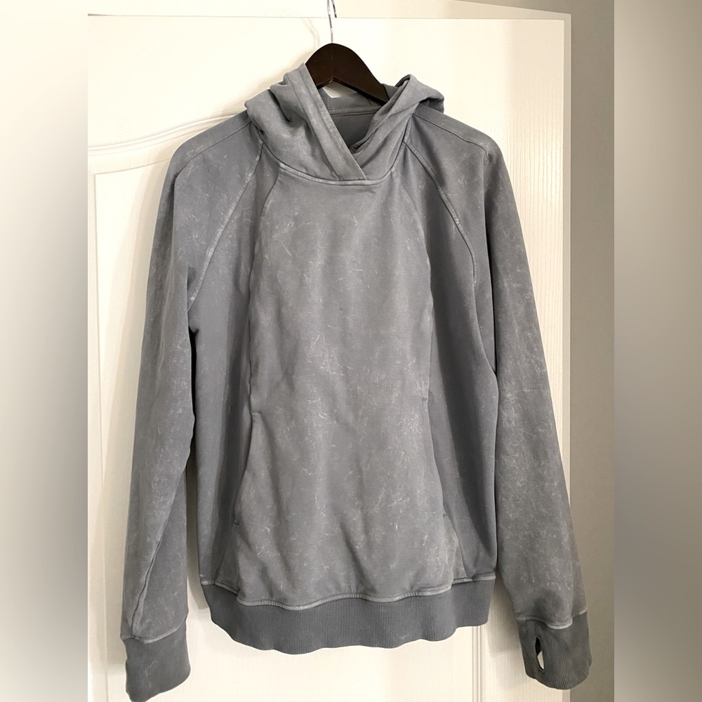Blue Lululemon Acid Stone wash hoodie